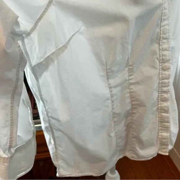 Vtg Tommy Hilfiger Women’s Stitch Detail Silhouette Shirt 18 Preppy Normcore - Picture 9 of 16